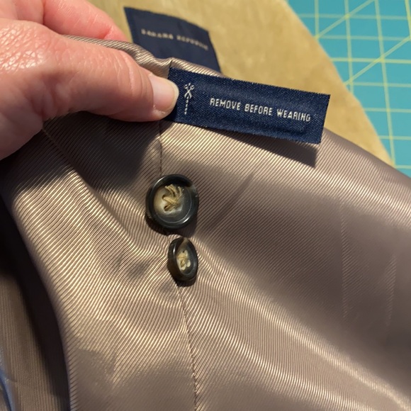 Banana Republic Suede Suit Coat. Size Size 44 Regular. - Picture 6 of 8